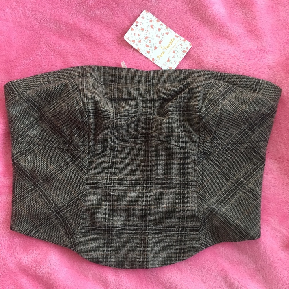 Free People strapless top